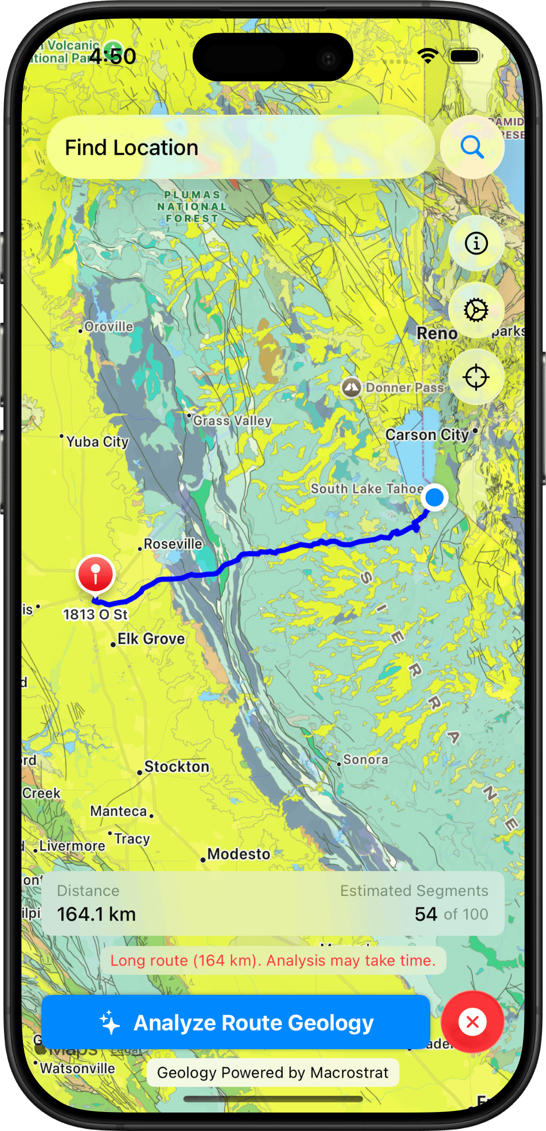 Backseat Geologist App - screenshot 2 - Dead Horse Point State Park
